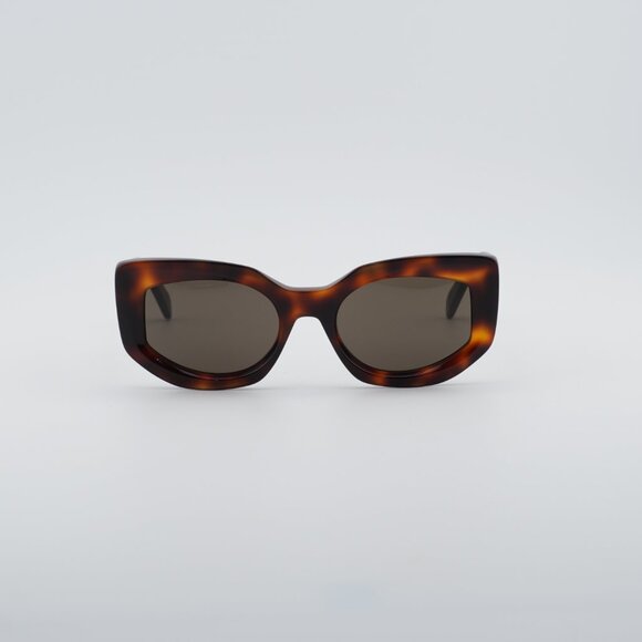 Celine CL40277I 53E Sunglasses Havana Cat Eye Frame, Brown Lenses main image 6